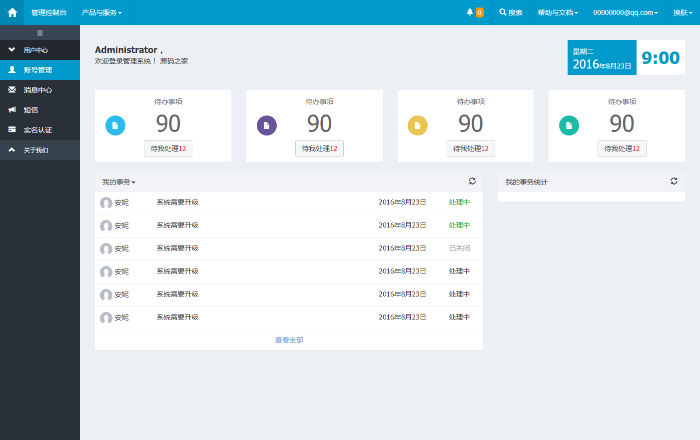 bootstrap中文通用型响应式后台模板 bootstrap中文通用型响应式后台模板