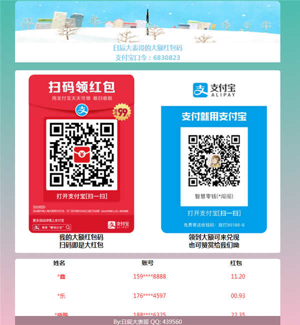 HTML支付宝微信红包引流网站模板 HTML支付宝微信红包引流网站模板