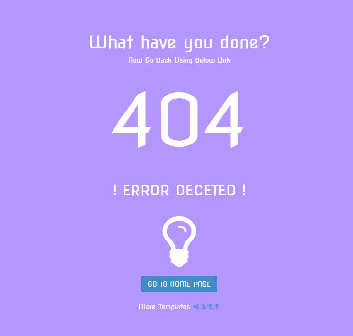 英文倒计时404网页模板 英文倒计时404网页模板